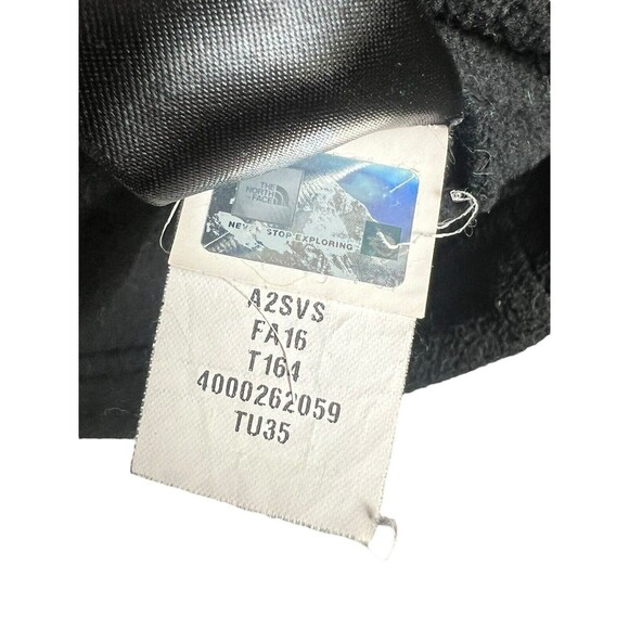 The North Face Full Zip‎ Logo Fuzzy Fleece Jacket Womens Size M Black Extra Soft - Picture 10 of 13
